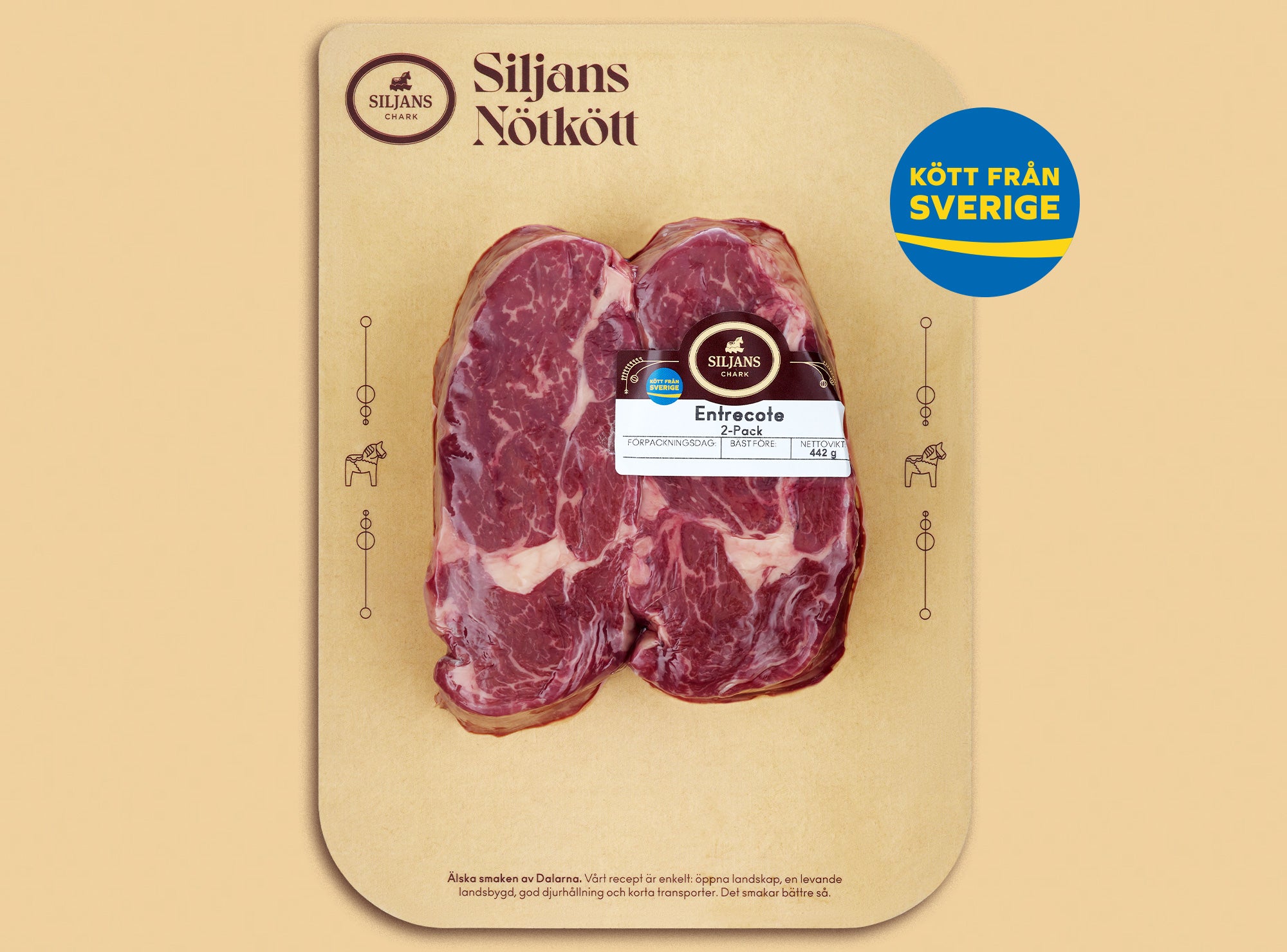 Entrecôte skivad, 2-pack