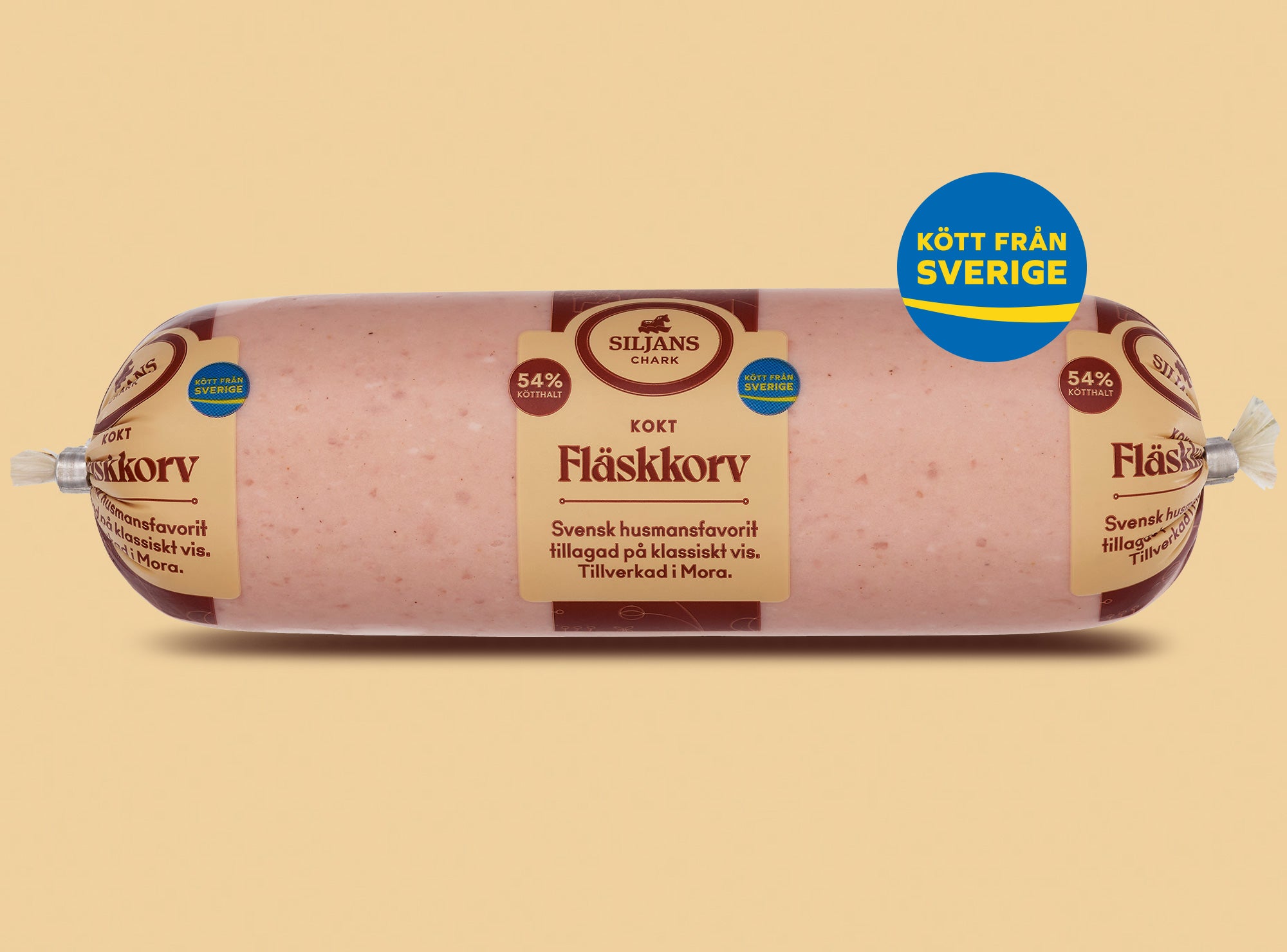 Fläskkorv, kokt