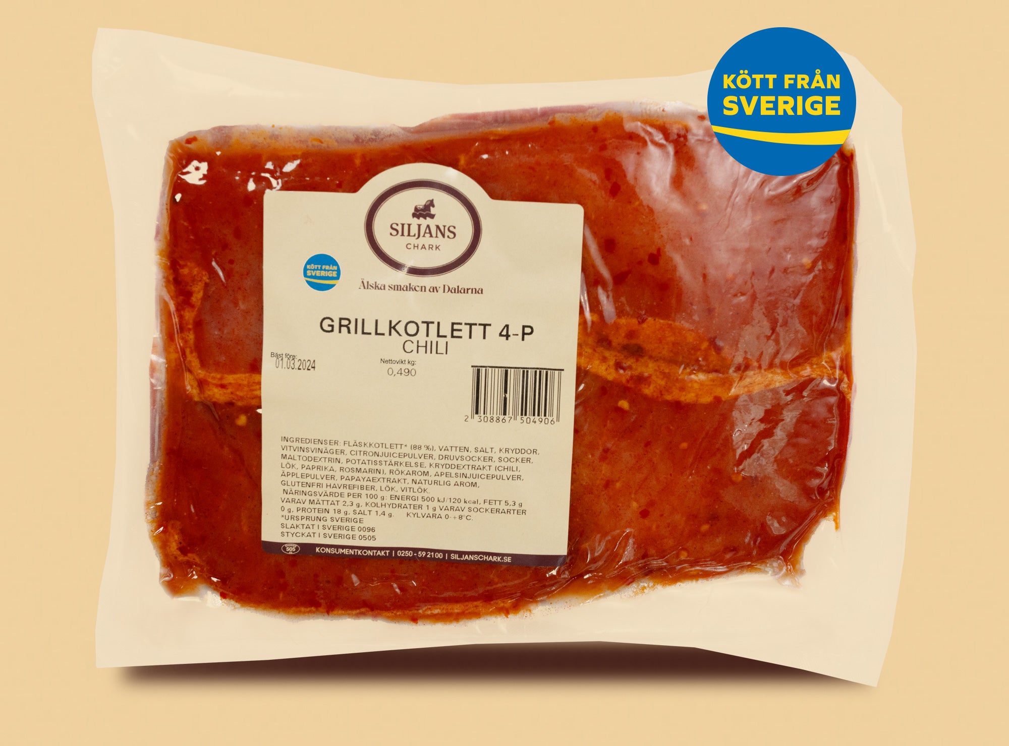 Grillkotlett, chili