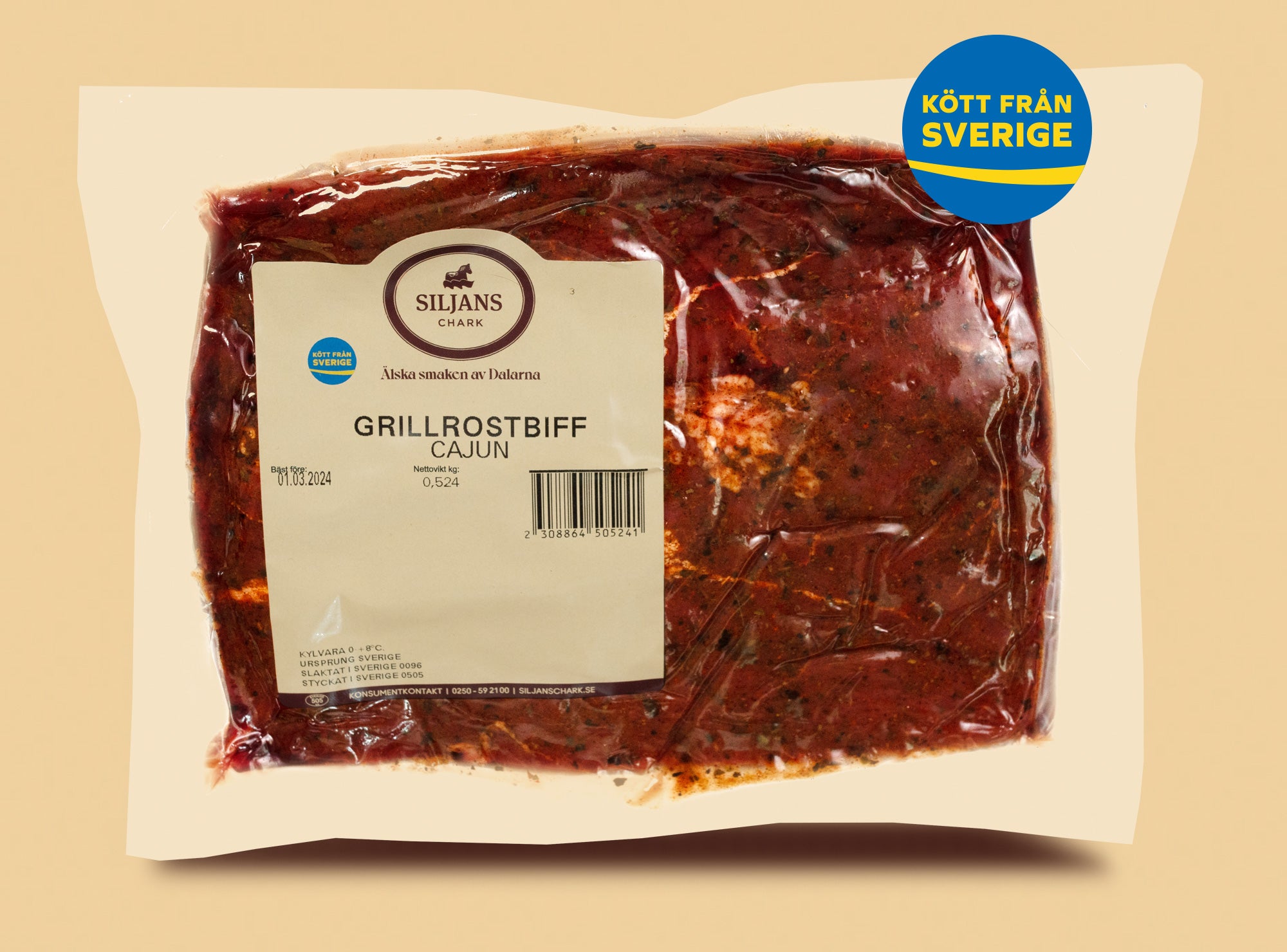Grillrostbiff, cajun