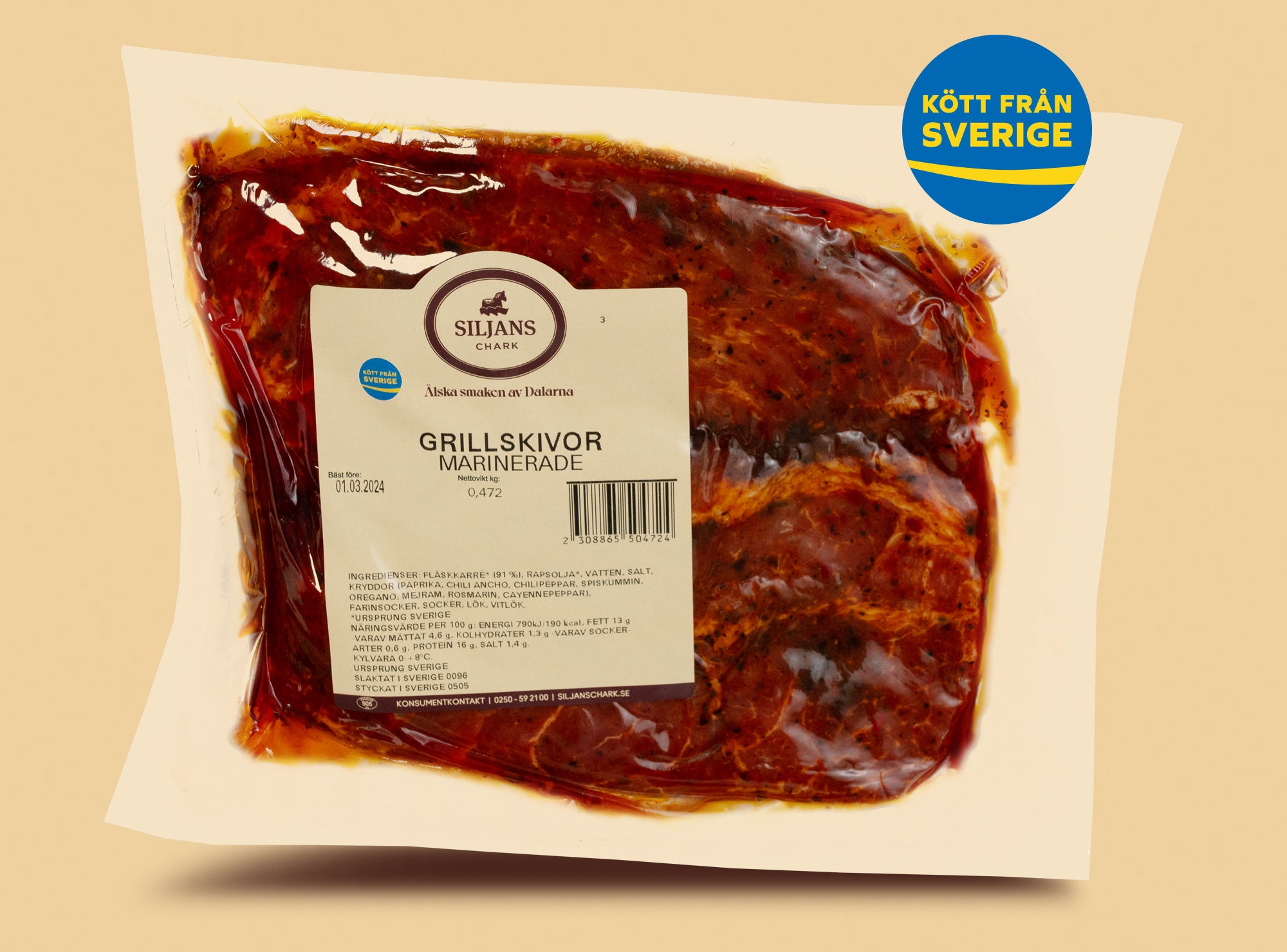 Grillskivor, marinerade
