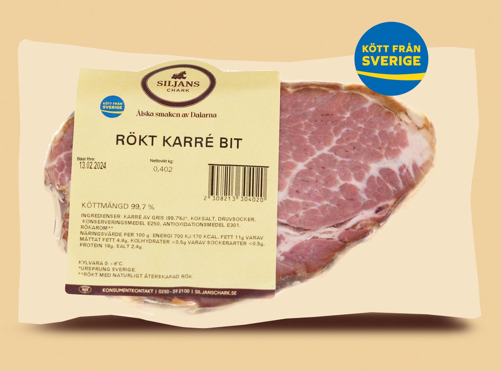 Fläskkarré, rökt